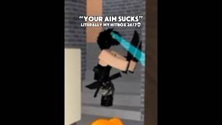 💀 roblox mm2 murdermystery2 hitbox relatable [upl. by Niffirg]