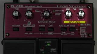 Boss RC20XL Loop Pedal demo  PMT [upl. by Herbie642]