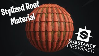 Substance Designer  Stylized Roof Material [upl. by Wil]