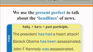 Present perfect for news headlines [upl. by Jessey]