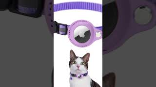 Reflective AirTag Collar for Cats pets happytailcenter cat [upl. by Dronski]