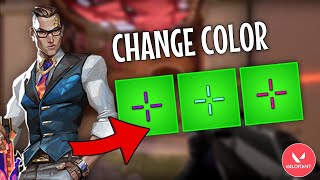 How to Change Crosshair Color in Valorant [upl. by Trinetta]