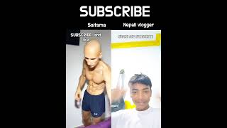 Saitama vs nepali vlogggerrr  shorts saitama 75hardchallenge exercise [upl. by Enautna197]