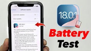 iOS 1801 New Update Battery Test  iOS 1801 Battery Drain issue  IOS 1801 Battery Review [upl. by Mccourt543]