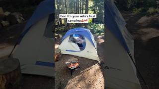 Camping with my Wife ❤️ campinglife camping ytshorts apt canadavlogs [upl. by Nomihs]