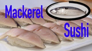 How to prepare Mackerel sushi step by step  Shime Saba [upl. by Cirted]