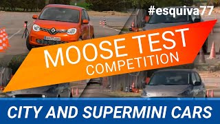 Moose test competition  City and supermini cars  km77com [upl. by Neened]