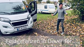 Festgefahren in Deventer…Tour mit unserem Knaus Boxlife Camper Van ins matschige Deventer [upl. by Ekyt857]