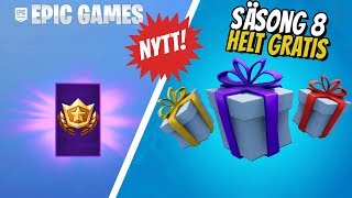 SÅ HÄR FÅR DU SÄSONG 8 BATTLE PASS HELT GRATIS I FORTNITE [upl. by Weiss]