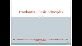 Exodontia Basic principles [upl. by Anrol289]