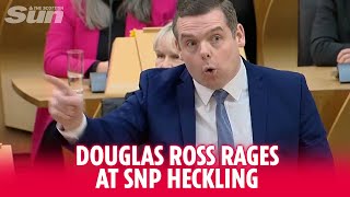 Douglas Ross rages at SNP frontbenach at FMQs screaming at Humza Yousaf [upl. by Omer]