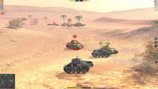 WoT Blitz  Krupp38D at Desert Sands [upl. by Icyac314]