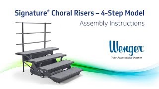 Signature® Choral Risers  4Step Model Assembly Instructions [upl. by Wehttan]