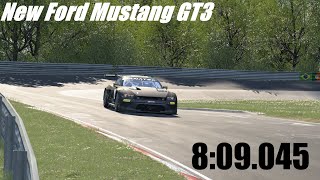 New Ford Mustang GT3  ACC Nurburgring 24H Hotlap  809045  T300RS Gameplay [upl. by Corsetti204]