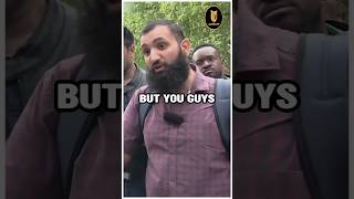 Muslim Exposes The Hypocrisy Of Atheists  Subboor  Speakers Corner [upl. by Akinehs]