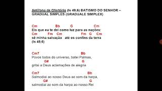 Antífona de Ofertório Is 496 BATISMO DO SENHOR – GRADUAL SIMPLES GRADUALE SIMPLEX [upl. by Anelleh469]