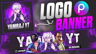 How To Make YouTube Channel Logo And Banner In PicsArt 🔥 [upl. by Monarski]