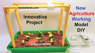 new innovative ideas in agriculture working model  inspire award science project  howtofunda [upl. by Marie]