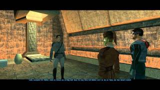 Star Wars KotOR Carth Romance 12 Carths personal quest version 1 Carths son rescued [upl. by Arbas]