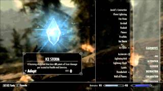 Skyrim  0 Mana cost for Destruction Spells [upl. by Siaht]