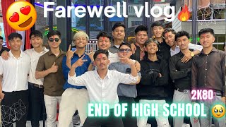 Fare well program Vlog 🔥  CLEBS 🎓 Last day of high School  Batch 2080❤️  Good bye 😭 [upl. by Animlehliw]