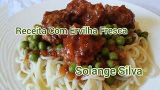 Receita com ervilha fresca Por Solange Silva [upl. by Aleuname]