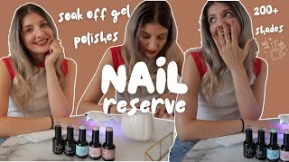 TRYING OUT NAIL RESERVE SOAK OFF GEL POLISH  KezziesCorner [upl. by Yatnoed]