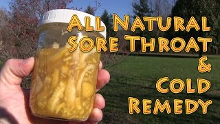 Natural Sore Throat and Cold Remedy at HOME [upl. by Lisabeth]