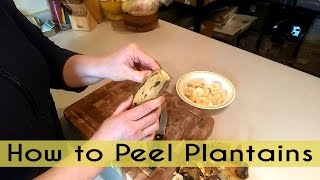 How to Peel Plantains and delicious recipe suggestions [upl. by Motteo]