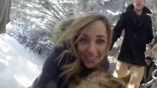 GoPro Our Snowy Wedding from our dogs perspective [upl. by Ennaisoj]