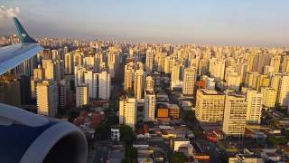 Beautiful landing at Sao paulo  Congonhas airport [upl. by Eylsel87]