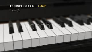 Playing Piano Motion Graphics Animation Element 3D [upl. by Annaohj]