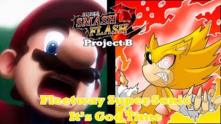 SSF2 Project B Patch 9 Fleetway Super Sonic Its God Time SSFU Edition [upl. by Langelo]