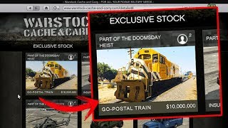 COMPRAR Y CONDUCIR EL TREN DE GTA 5  NUEVO DLC GTA V ONLINE  GRAND THEFT AUTO [upl. by Sirref197]