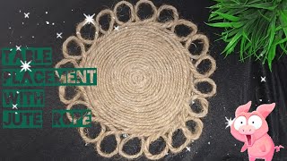 Full Video on How to Make Table Placement for Small Tables Using Jute Rope amp Glue Gun🔫 [upl. by Ylsel]