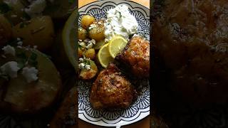 Greek Chicken and Potatoes shorts chicken greek potato recipe weeknightdinners [upl. by Nor550]