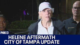 Helene aftermath Tampa officials give update [upl. by Minica262]