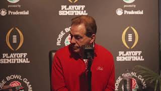 Watch the Rose Bowl Media Day Press Conference with Coach Saban [upl. by Terrena]