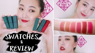 Bbia霧面唇膏綠管全試色 Last lipstick full swatches amp review [upl. by Geralda]