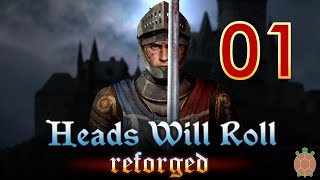 Heads Will Roll Reforged  Medieval Soldier RPG  01  One Hundred Years War [upl. by Gillett]