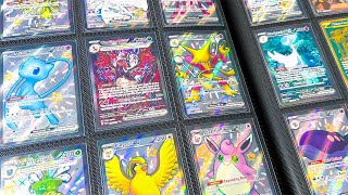 DO I HAVE A 100 COMPLETE PALDEAN FATES POKEMON CARD BINDER opening [upl. by Caitrin287]