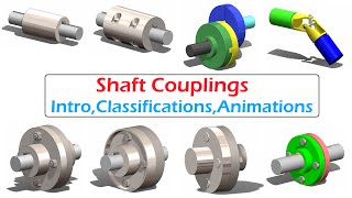 Types of Shaft Coupling Animation Machine Design  Solidworks [upl. by Mendelsohn]