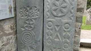 Kilmartin Grave Slabs Church Glen Argyll Scotland UK [upl. by Navi]