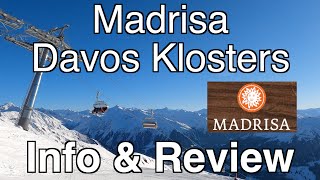 Davos Klosters Madrisa Ski Resort Review amp Information Switzerland 4K [upl. by Eislehc89]