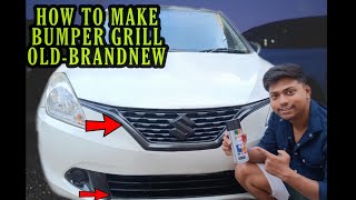 how to make bumper grille new with spray paint modeexpertyash automobile carcustomization [upl. by Oaht727]