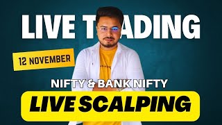 12 November SHARE MARKET Mistakes Youre Making Right Now ।।  Live Intraday Trading Bank Nifty [upl. by Lyontine84]