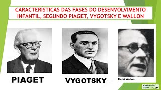 CARACTERÍSTICAS DAS FASES DO DESENVOLVIMENTO INFANTIL SEGUNDO PIAGET VYGOTSKY E WALLON [upl. by Petronille]