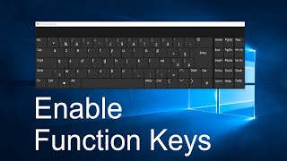 How to Enable or Disable Function Keys in Windows 10 [upl. by Nelly]