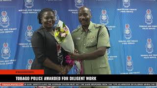 TOBAGO POLICE AWARDED FOR DILIGENT WORK [upl. by Lizzy]