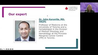 Deep dive in diffuse large B cell lymphoma Webcast  Dr Kuruvilla Princess Margaret Cancer Centre [upl. by Notnirt417]